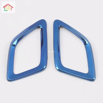 

stainless steel For 2018-2019 10th Honda Accord Car Front Console Side Upper Air Vent Outlet Accessories Covers Molding