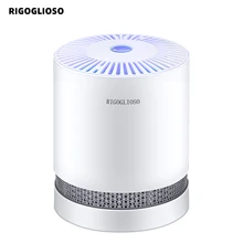 Очиститель воздуха RIGOGLIOSO для дома, Фильтры HEPA, компактные настольные очистители, фильтрация с ночным освещением, очиститель воздуха GL2109