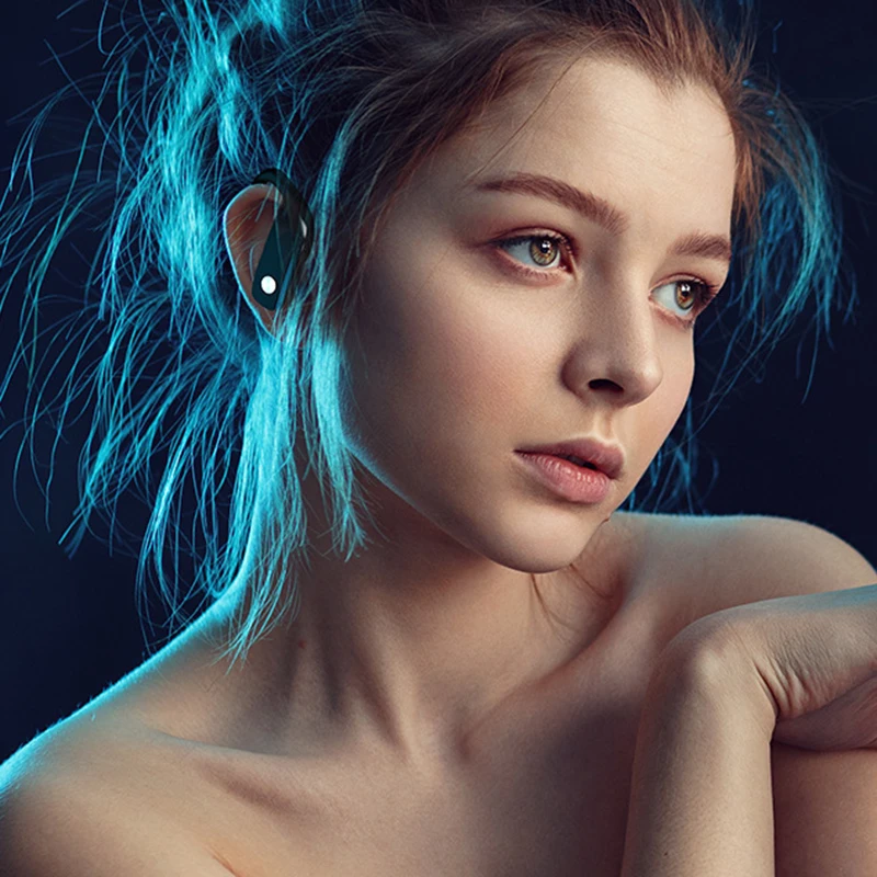 T16 Wireless Bluetooth 5 0 Headset LED Digital Display Ear Hanging IP67 Waterproof Sports Headphone With 2600mAH Charging Box