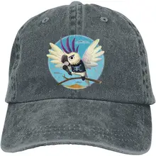 Пение попугая Премиум ковбой бейсболки папа шляпы темно-синий