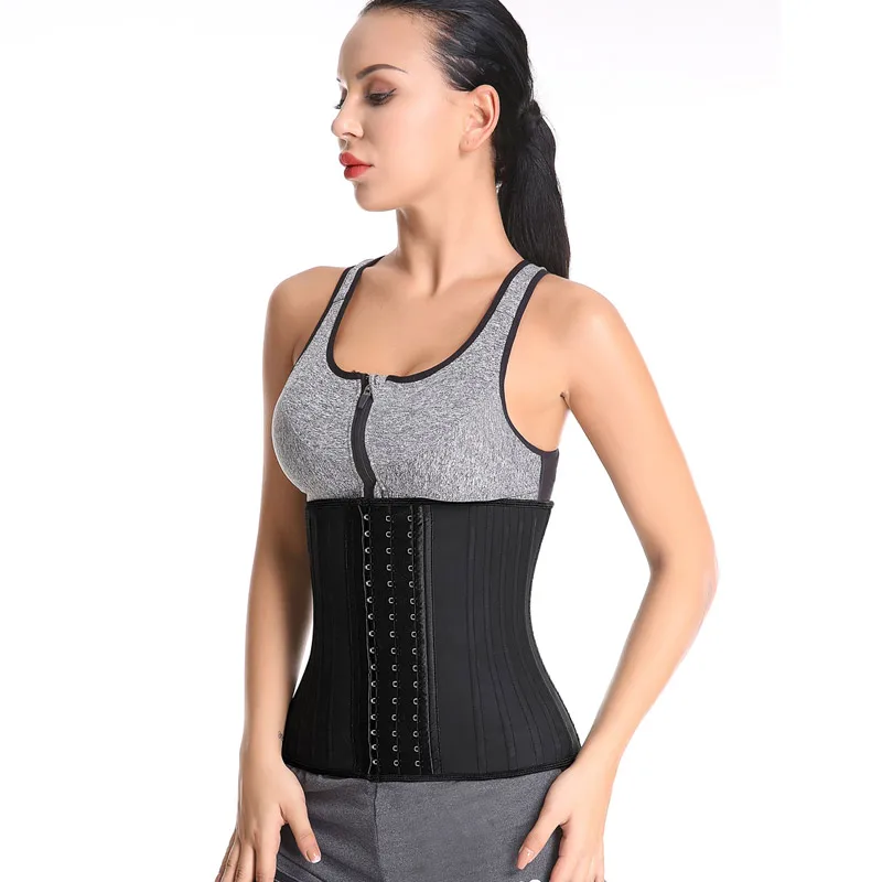 25 Steel Boned Latex waist trainer shaper corset fajas fajas reductoras y modeladoras mujer корсет женский 9053 - AliExpress
