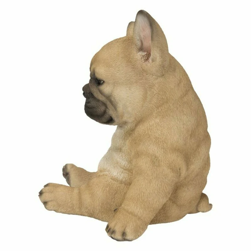 Sleepy French Bulldog Puppy Statue Resin Lawn Sculpture Garden Yard Decor Dog Statue Ornament