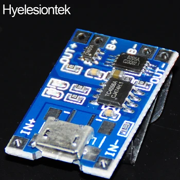 

4PCS TP4056 Micro USB 5V 1A 18650 Lithium Battery Charger Module Lipo Charging Board With Dual Functions Automatic Protection