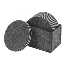 10 шт./компл. Войлок циновка чашки антифрикционных изоляционная подушка с ящик для хранения для Офис каботажное судно