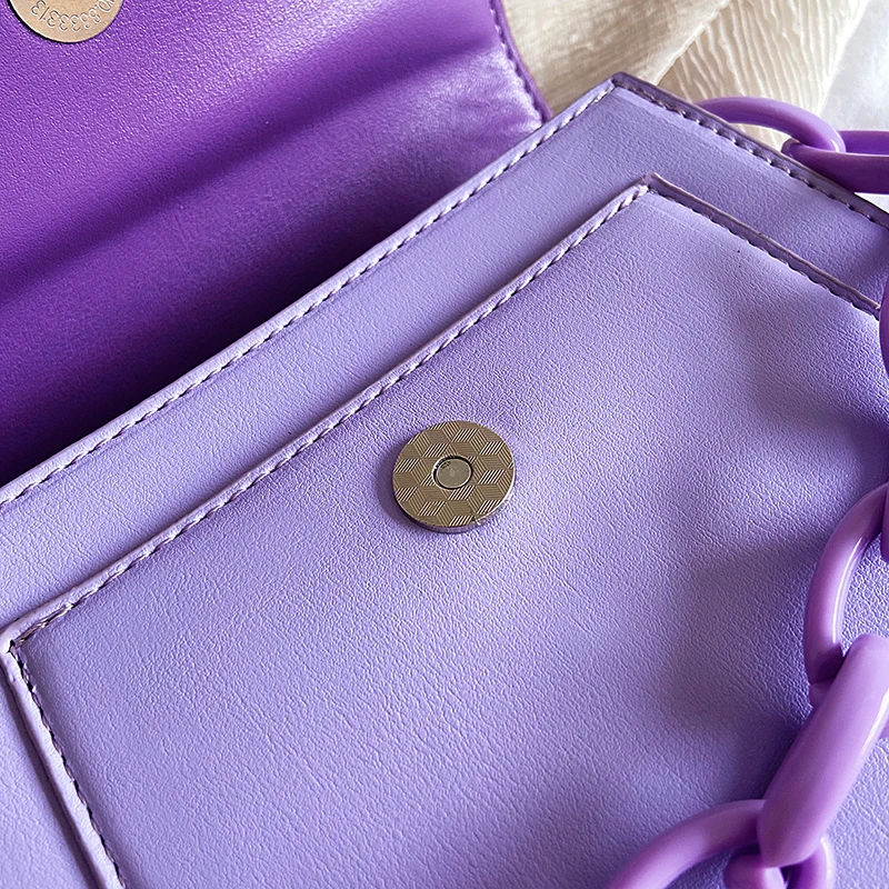 Belt Design Contrast Color PU Leather Mini Crossbody Bags Muduh