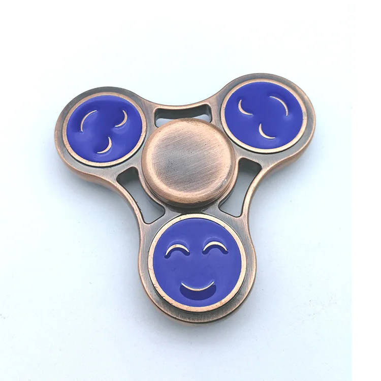 Smiley Hand Spinner Европа и Америка лучший продавец-металлический цинковый сплав для взрослых Вихрь игрушка красочные Спиннер