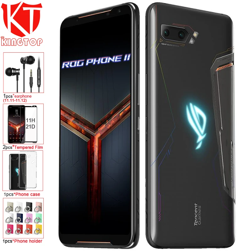 Мобильный телефон ASUS ROG Phone 2 с глобальной прошивкой 6,59 ”8G 128G Snapdragon 855 Plus 2,96 Ghz 48MP Android 9 6000mAh NFC игровой телефон