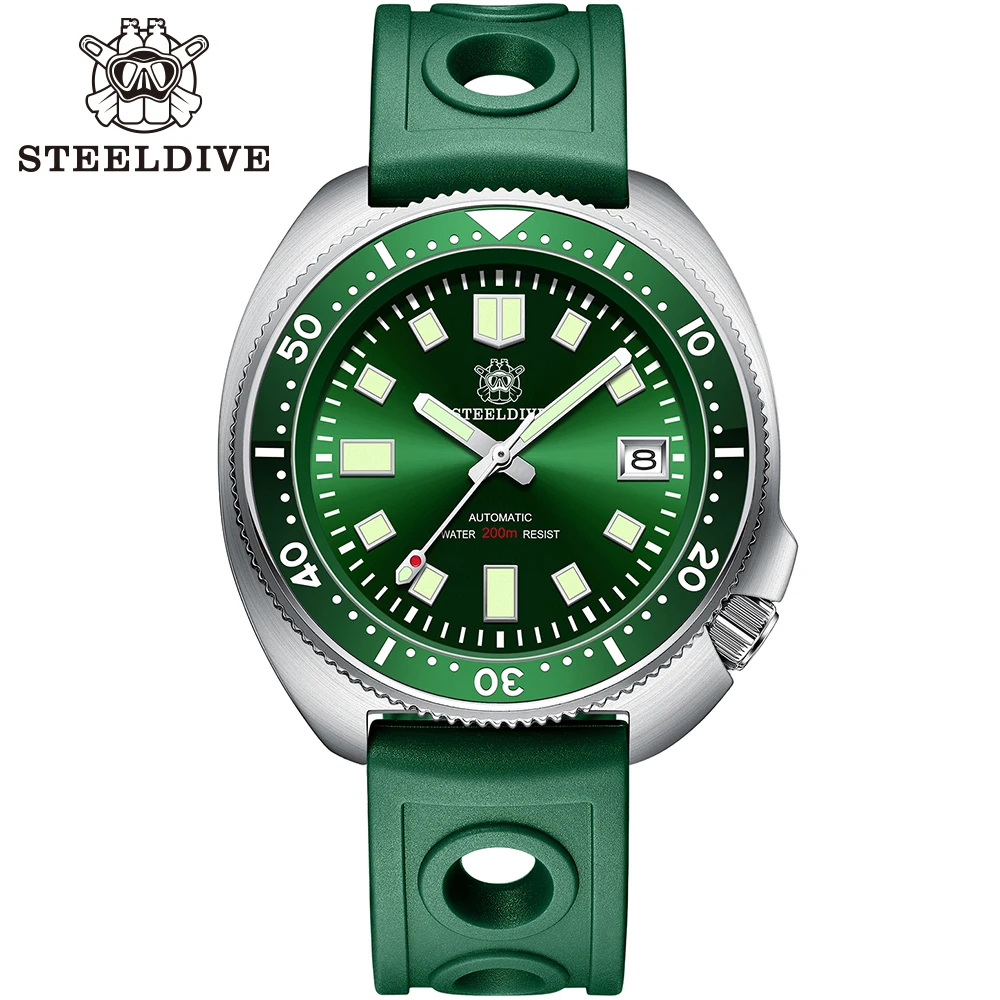 Steeldive 200メートル防水腕時計自動男性44ミリメートル