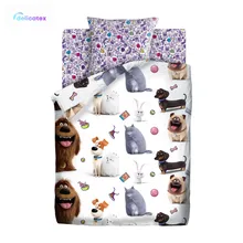 КПБ Delicatex1.5 поплин "Тайная жизнь домашних животных 2"(70х70) рис. 16173-1/16174-1 Домашние питомцы