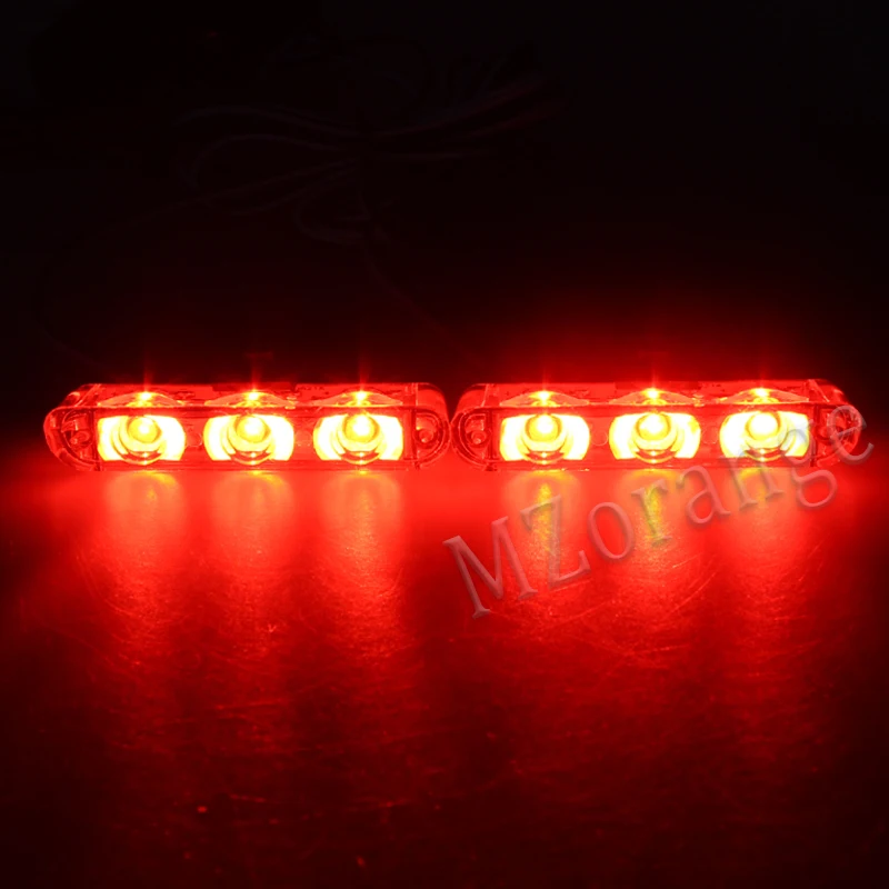 2x3 полицейские проблесковые огни на светодиодах стробоскопы на автомобиле мигающие сигнализаторы для всех автомобилей мигалки Стробоскопы для автомобилей полицейский свет