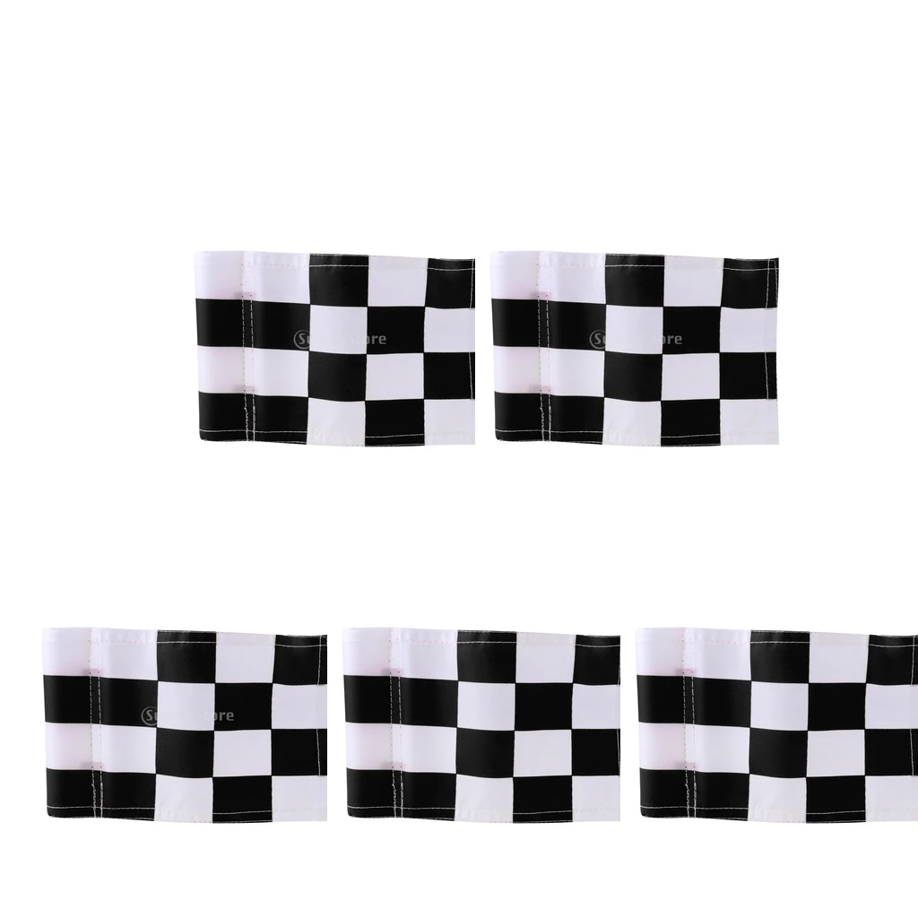 5 Pieces Portable Nylon Golf Target Flag Backyard Outdoor Practice Aid