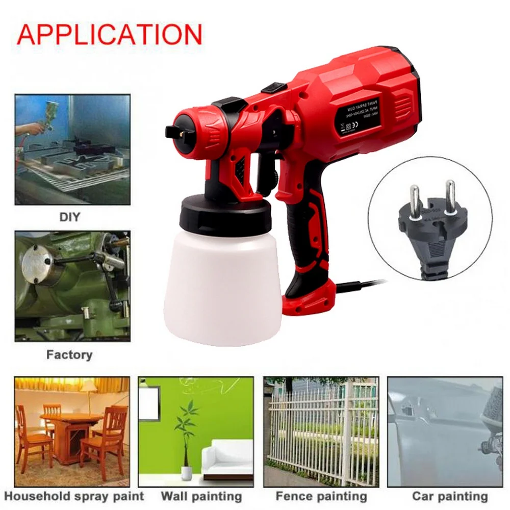

220V 800ML Electric Spray Gun High Power Home Electric Airbrush 1.8MM 550W Spray Gun Paint Paint Sprayers Woodworking Sprayer