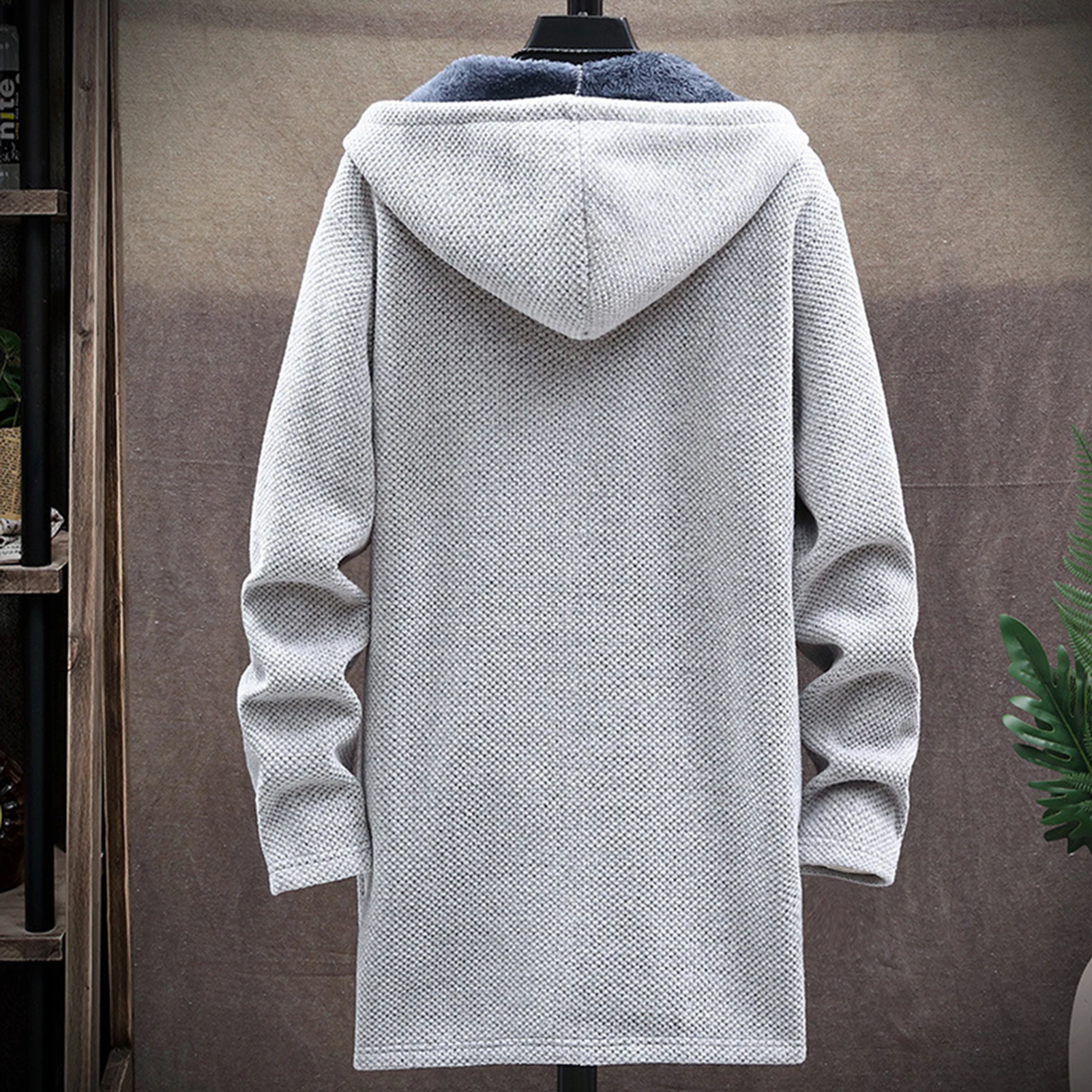 Winter Warm Jacket Men Coat Casual Coat Knitted Coat Autumn Winter Long Sleeve Plush Liner Sweater Zipper Knitted Coat680_voghion.com