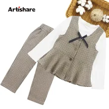 Школьная одежда для девочек одежда в клетку для девочек-подростков повседневная одежда для девочек-подростков, детская одежда для девочек 6, 8, 10, 12, 14 лет