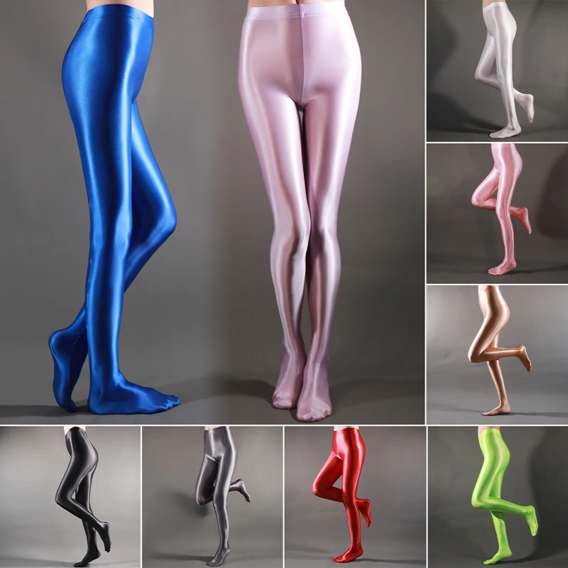 Best Offers Sports Leggings Stockings Pantyhose Tights Glossy Sexy Shiny Training Women High-Waist GR6Je1LO3WV