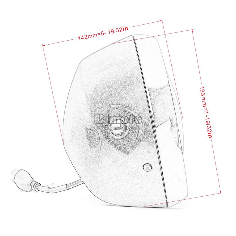 7.5 inch Universal Motorcycle Led Headlight (10)