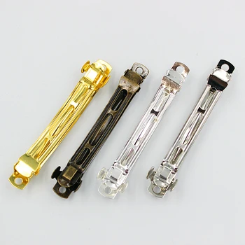 

10pcs 50/60/70/80mm Antique Bronze Hair Clip Blank Base for DIY Hairclip Hairpins French Barrettes Hair Wear Accessories