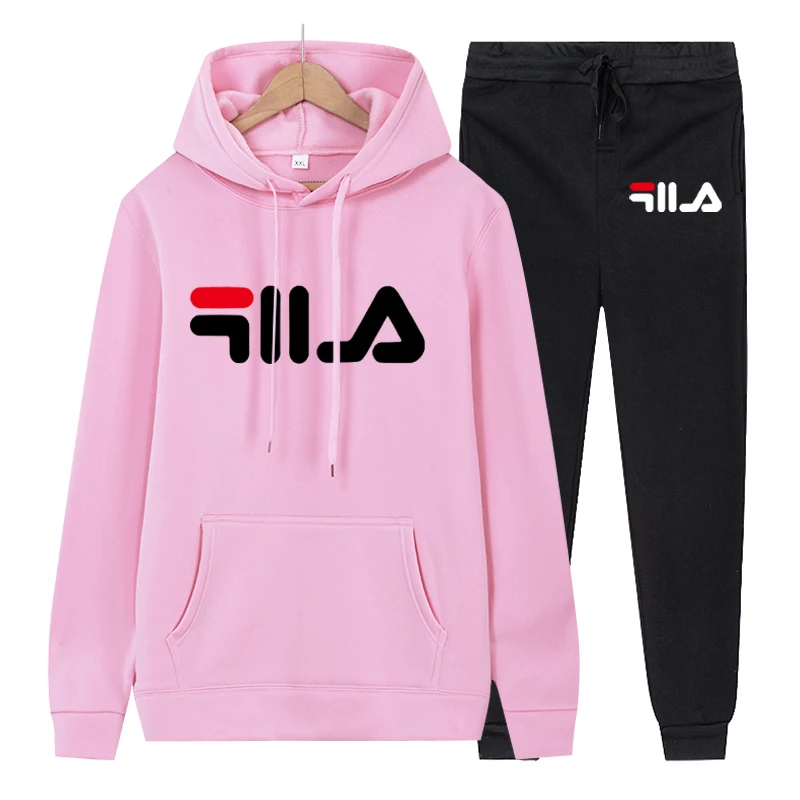

2019 Autumn Winter 2 Piece Set Women Hoodie Pants Printed Tracksuit Pullover Sweatshirt Trousers With Pockets Tracksuit Suits