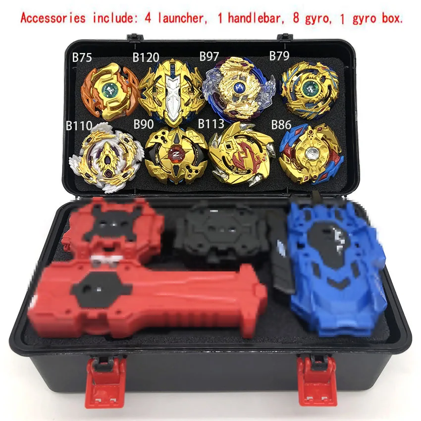 Beyblade лопающиеся игрушки бейблейд, Арена хранения коробка пусковая Toupie Металл Fusion Бог игрушка волчок подарки для мальчиков - Цвет: 8pcs