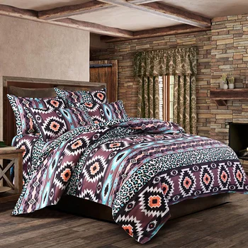 

Bohemian Geometric Bedding Sets Boho Printed Mandala Duvet Cover Set with Pillowcase Twin Queen King Size No Sheet