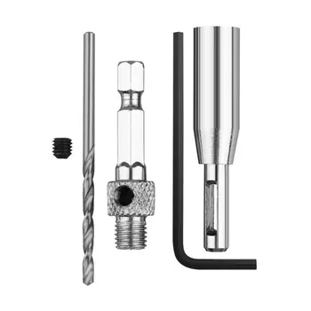 

Workshop Pilot Hole Opener Drill Bit Hinge Center Punch Locator 15 Pcs/set Tool