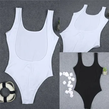 

2019 Sexy Backless Rompers Women Bodysuit Bodycon Slim Fit Leotard Tops Combinasion Femme