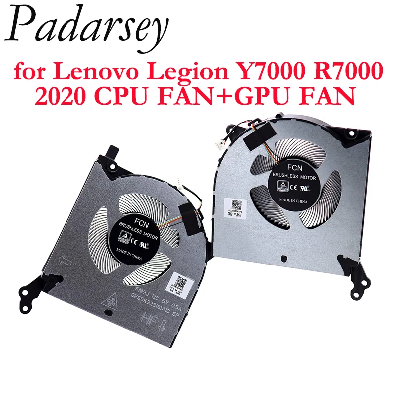 Pardarsey CPU Cooling Fan w/GPU Cooler Set Replacement for Lenovo Legion Y7000 R7000 2020 DC5V DC12V Processor | Компьютеры и офис