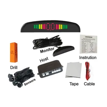 

Sensitive Reversing Buzzer Alarm Reminder Radar Sensor LED Display Vehicle Parking Assistance Auto Rear Alert Secure Driving Hot