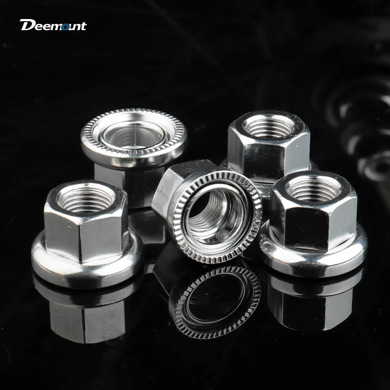 Deemount Fixed Gear Bicycle Hub Nuts Front Rear Drum Hub Axle Fastening
