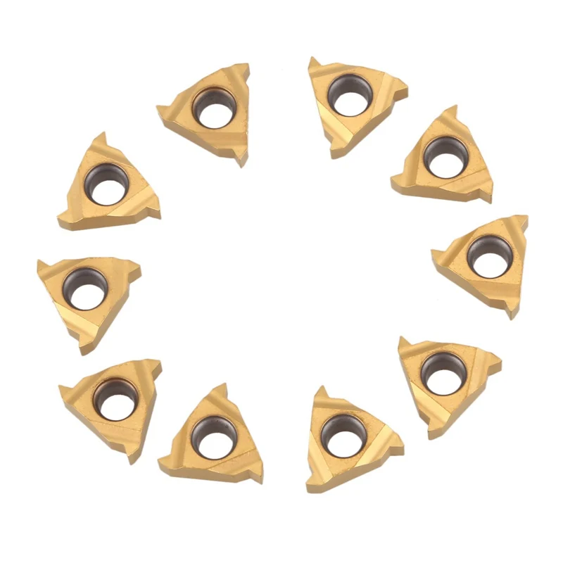 SHGO HOT-10Pcs 11 ER A60/11ER A60 (1/4 дюйма) карбидные вставки внешняя резьба CNC токарное лезвие |