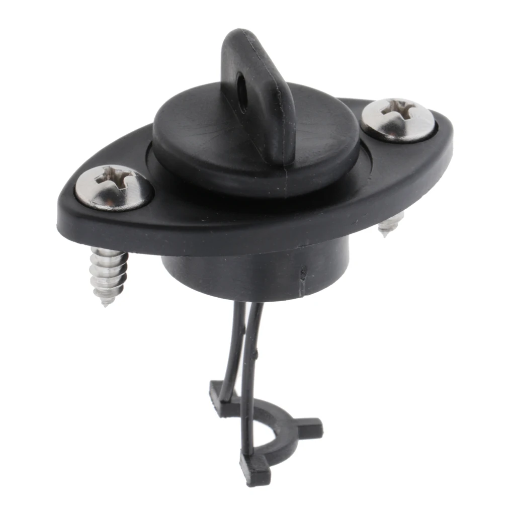 Universal Black Plastic Kayak Dinghy Canoe Boat Hull Thread Drain Plugs Kayak Accessories