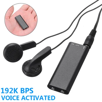 

New Arrival 1 Set Global Smallest 8GB Professional Voice Recorder 3.5mm to USB Cable Headphone Manual