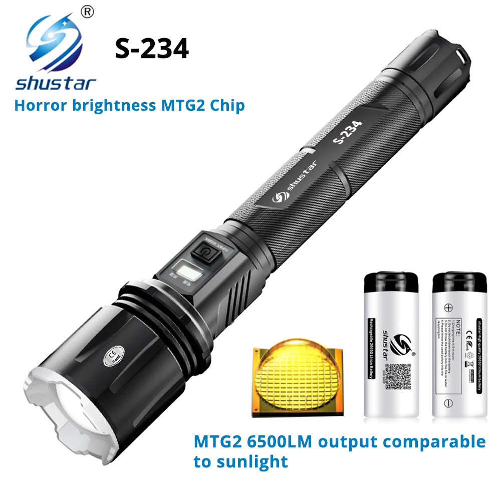 Super Bright Led Flashlight With Mtg2 Wick Comparable To Sun Rays