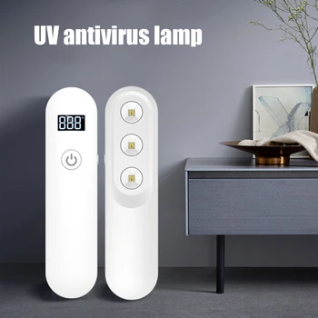 

Portable UV LED Light Disinfection Lamp for Home Sterilizer Disinfection Deodor Eco-Friendly Home Outdoor Sanitizer