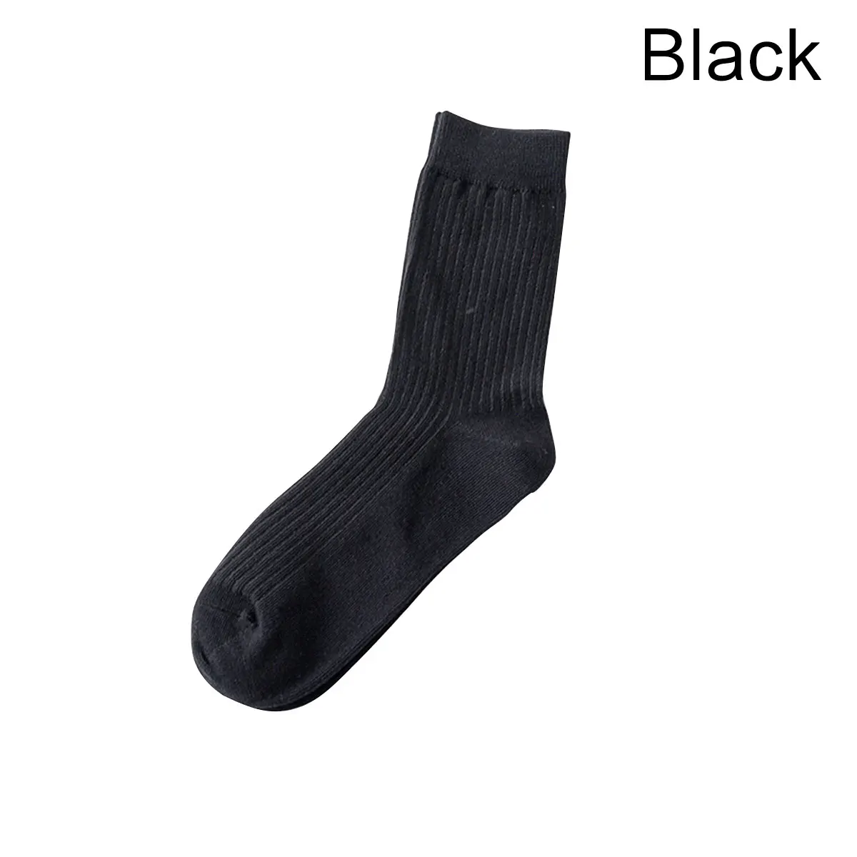 5 пар/лот, Осенние Зимние мужские хлопковые носки, одноцветные повседневные деловые антибактериальные дезодоранты, дышащие носки-трубы средней высоты