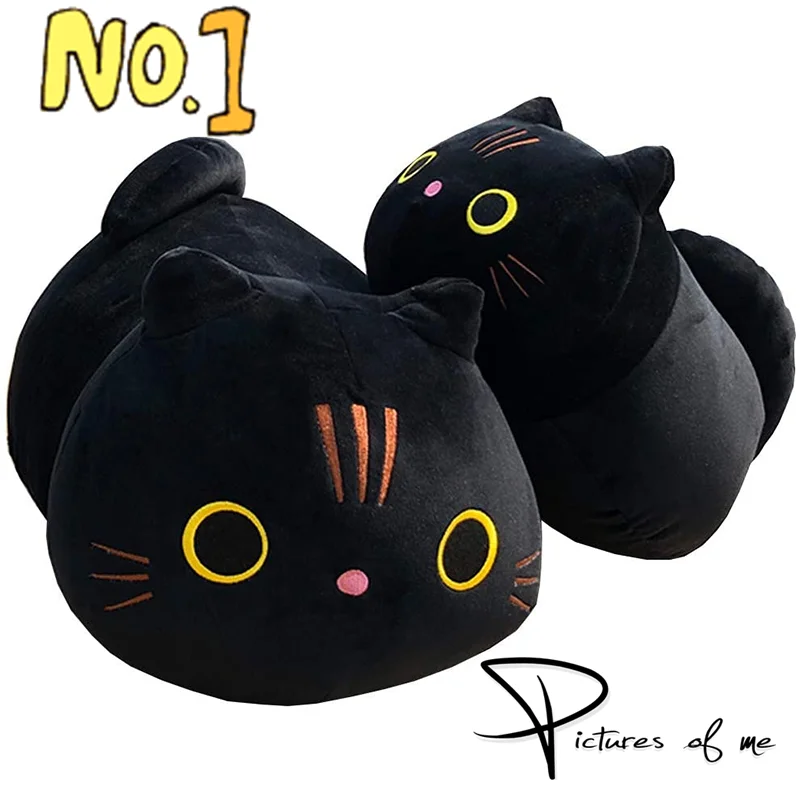 Плюшевая игрушка в виде кошки 25-50 см Kawaii белая черная коричневая кукла животное