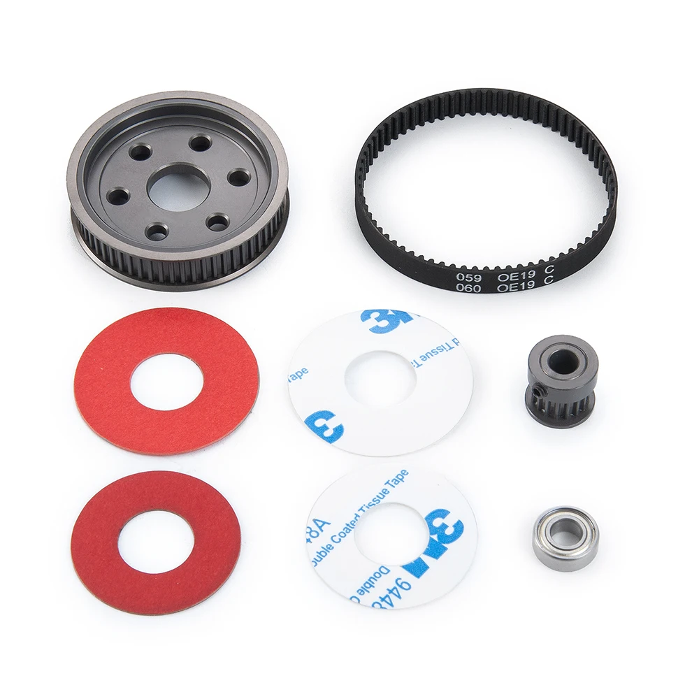 AXSPEED 3,17/5,0mm Riemenantrieb-Getriebesystem für 1/10 RC Auto Crawler Axial SCX10 II 90046 Upgrade DIY-Teile – Detail 8