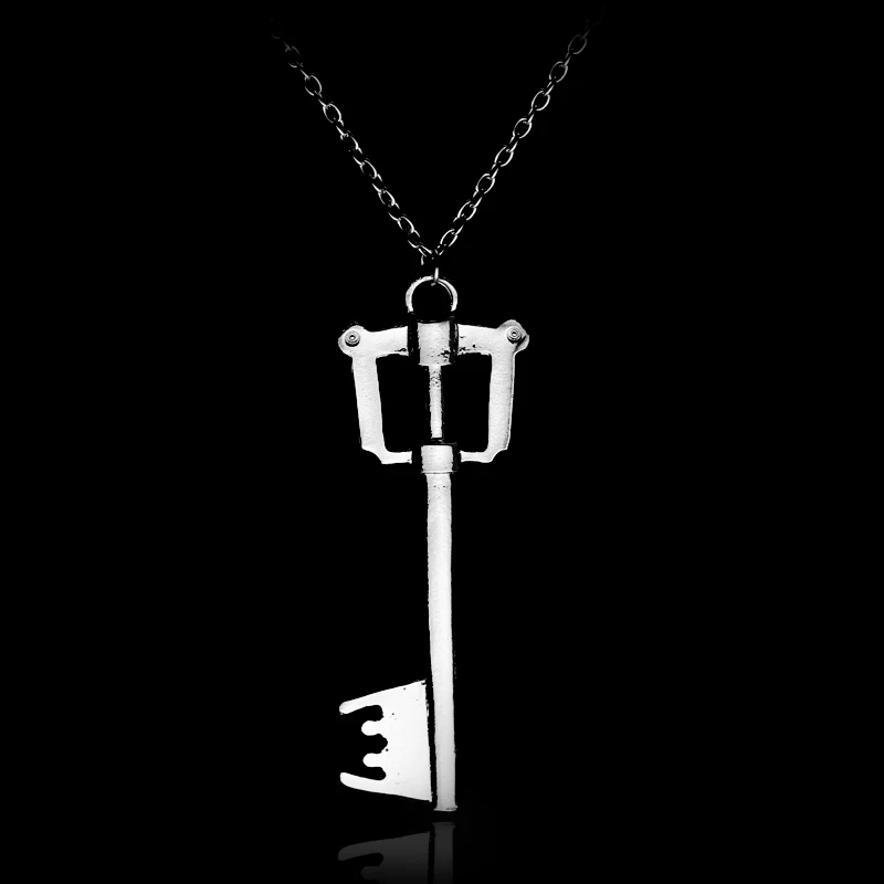 Game Kingdom Hearts 3 Sora Key Keyblade Metal Pendant Necklace