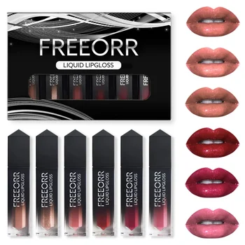 

Moisturizing Smooth Liquid Lipstick Set Long Lasting Durable With Shine Shimmer Pearl High Pigment 6PCS/Kit Lip Gloss