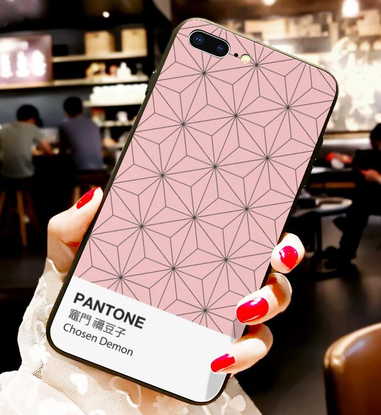 Kamado Nezuko Kimetsu no Yaiba Demon Slayer Pantone мягкий черный чехол для телефона для iphone 6/6s 7/8, 7 Plus/8 Plus, X, XS i11 i11pro