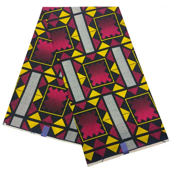 Африканская Хлопковая ткань оптом Анкара африканская ткань для печати 6 ярдов восковая ткань для платья африканская одежда - Цвет: HS550616A7