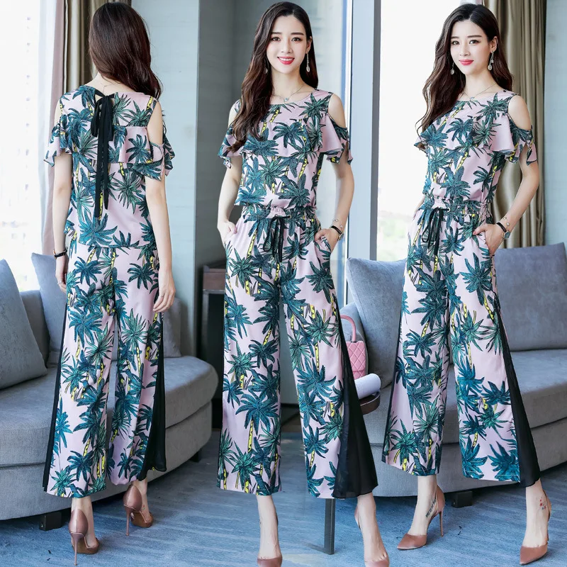 

Two-Piece Set Summer Wear 2019 New Style Fashion Debutante Slimming Hong Kong Style Western Style Set