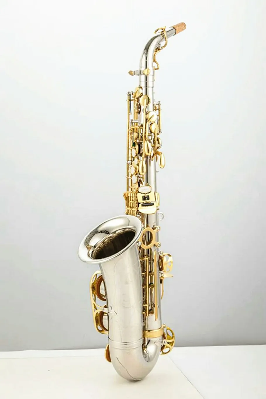 Brand NEW A-WO37 Alto Saxophone Nickel Plated Gold Key Professional Sax Mouthpiece With Case and Accessories