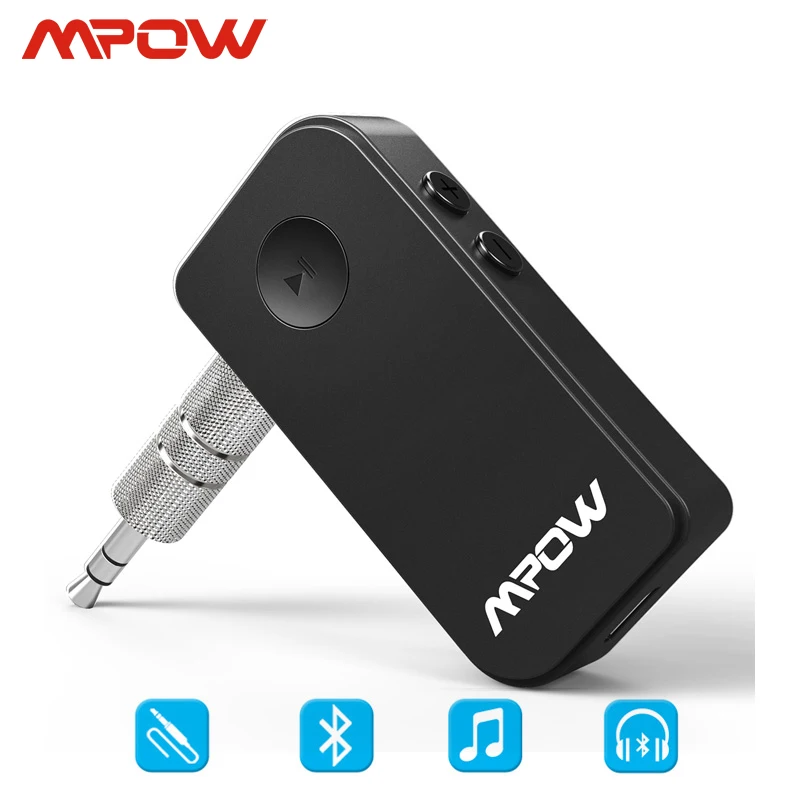 Mpow BH044 3nd Genetarion беспроводной Bluetooth 4,1 приемник громкой связи 3,5 мм аудио приемник потокового воспроизведения музыки адаптер для автомобиля дома