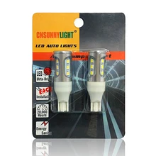 Cnsunnylight автомобилей светодиодные лампы canbus T15 W16W T20 7440 7443 1156 S25 1157 T25 3156 3157 5202 H16 PY24W ошибка Бесплатный обратный освещения