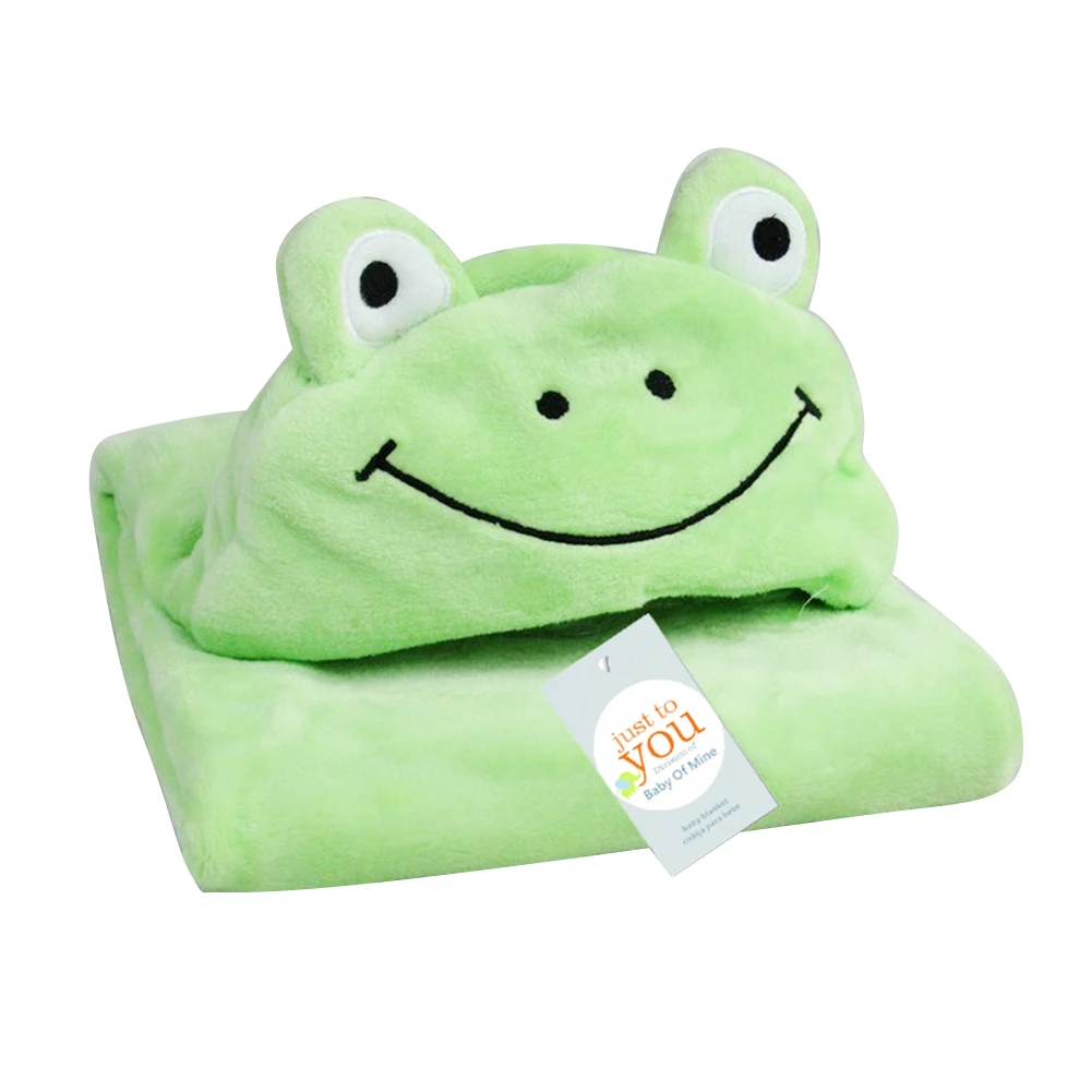 frog Детский банный халат, детское одеяло с капюшоном, банное полотенце для малышей - Цвет: frog