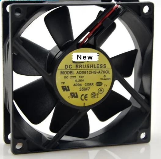 Для ADDA AD0812HS-A70GL S (VFCD1) DC 12V 0.25A 80x80x25 мм Сервер вентилятор охлаждения | Электроника