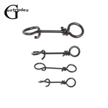 30 шт нержавеющая сталь рыболовные снасти Fastach зажимы поворотные застежки для рыбалки поворотный Прокат кнопки быстрого аксессуар для соединения 15/18/22/26 мм