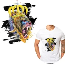 Высокое качество животных скальдинг мыть этикетки футболка экологическая печать тепловой для переноса на одежду аксессуары один комплект