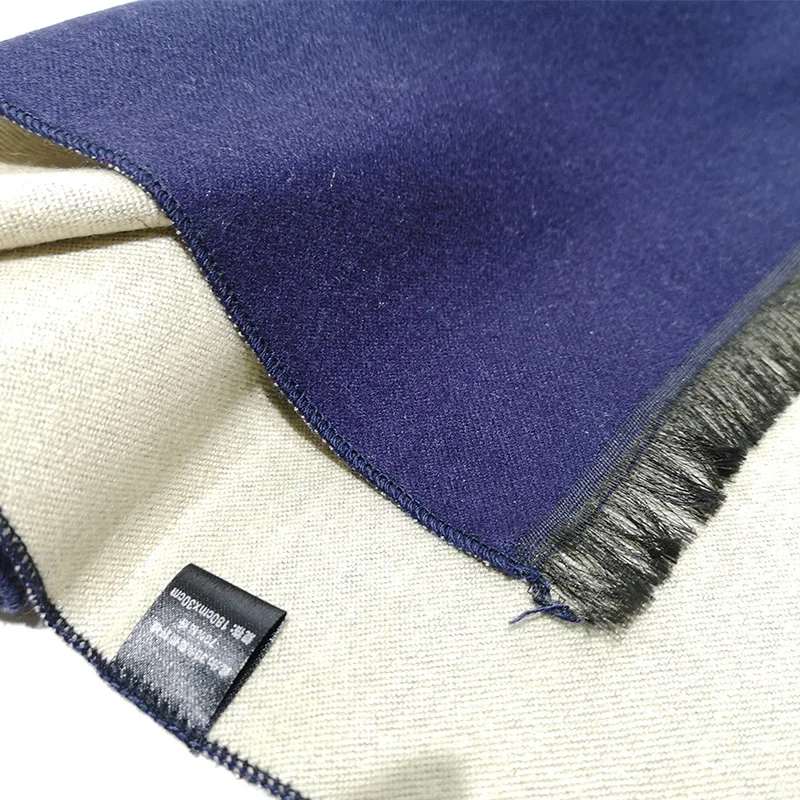 Осень и зима имитация кашемира шарф мужской длинный жаккардовый двухсторонний цветной теплый шарф